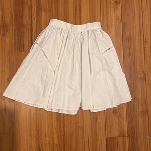10 Crosby Derek Lam Elegant White Skirt